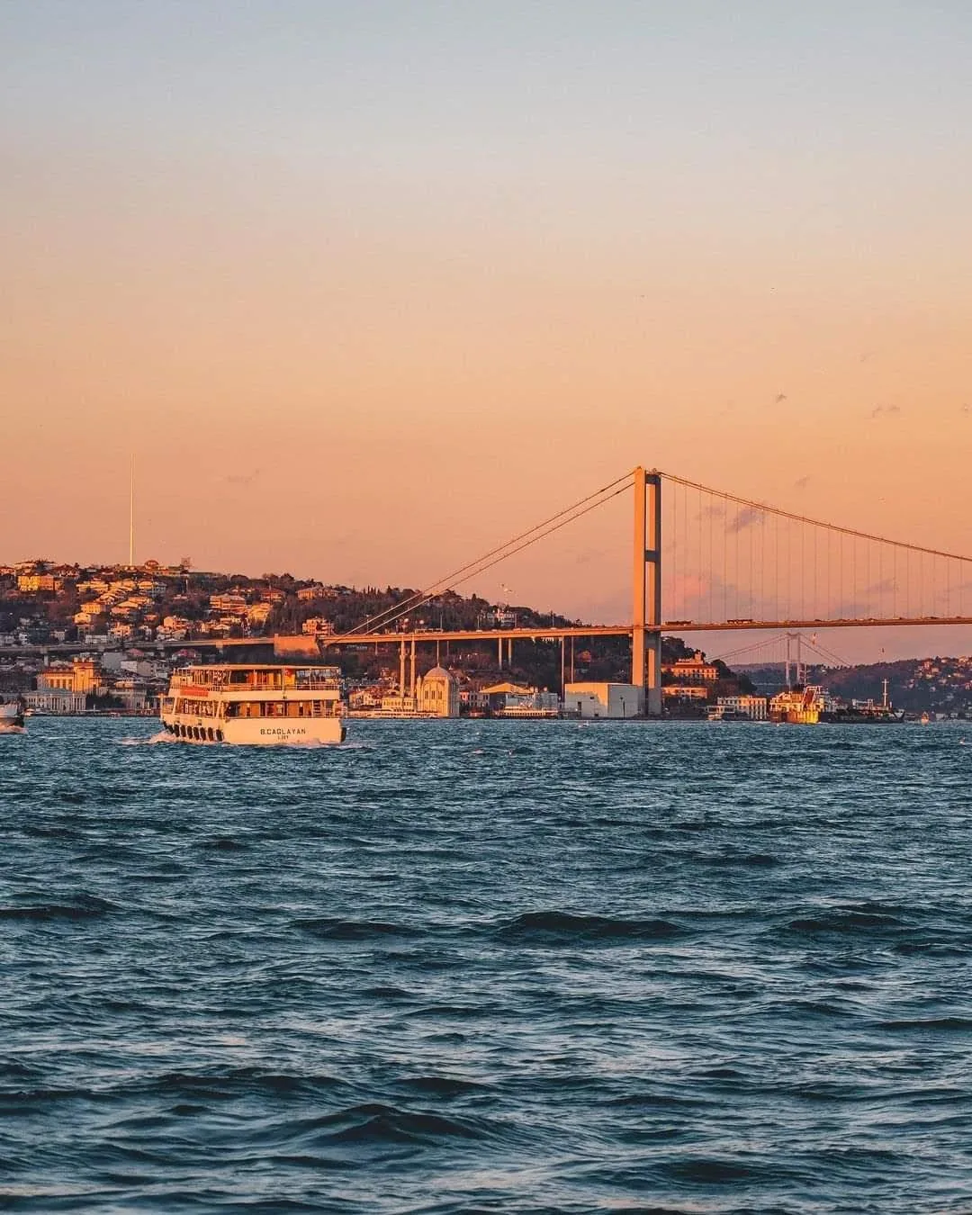 Bosphorus connecting the European and Asian sides of Istanbul