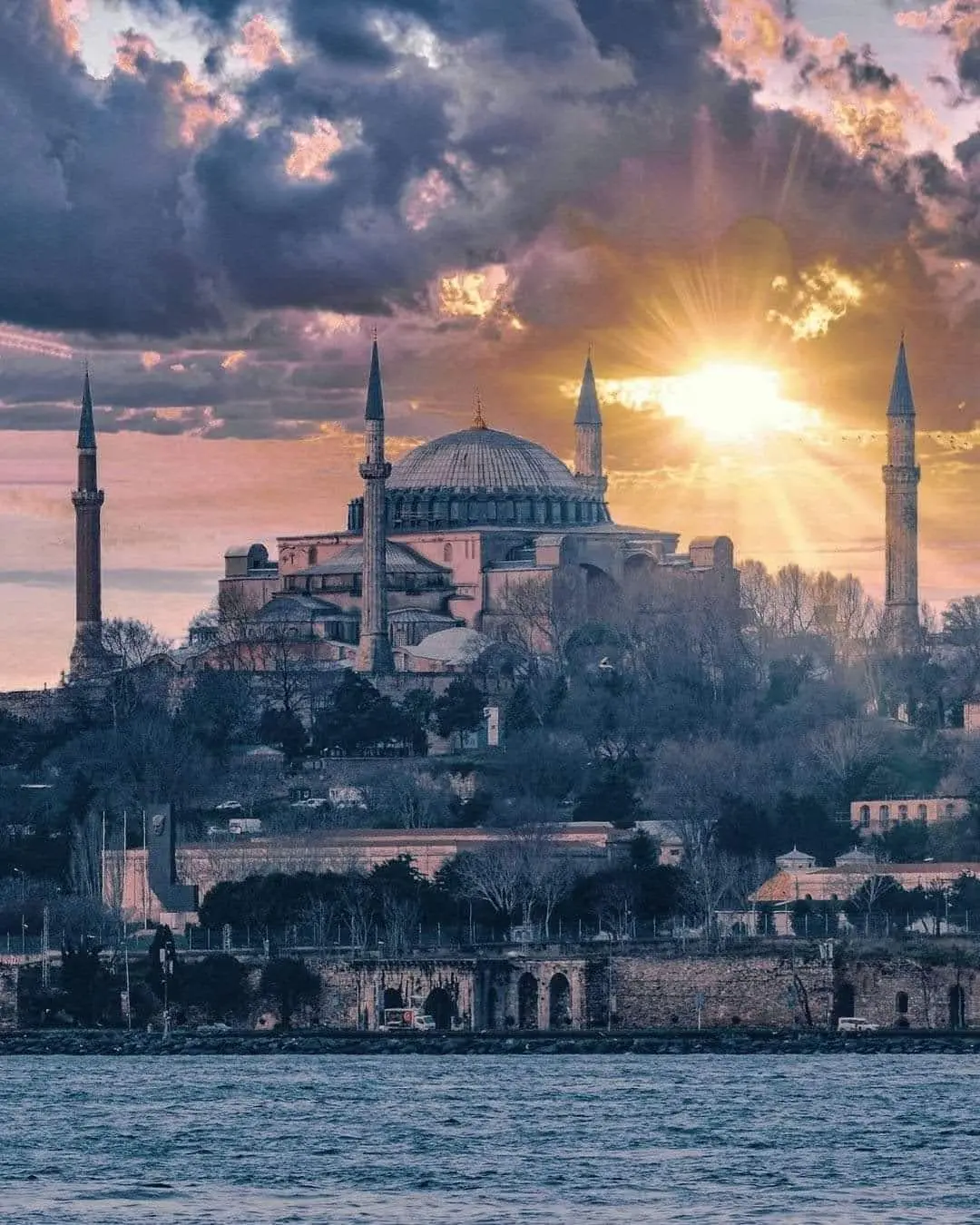 Hagia Sophia and Sultanahmet skyline in Istanbul